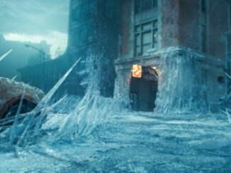 Ghostbusters firehouse in ice